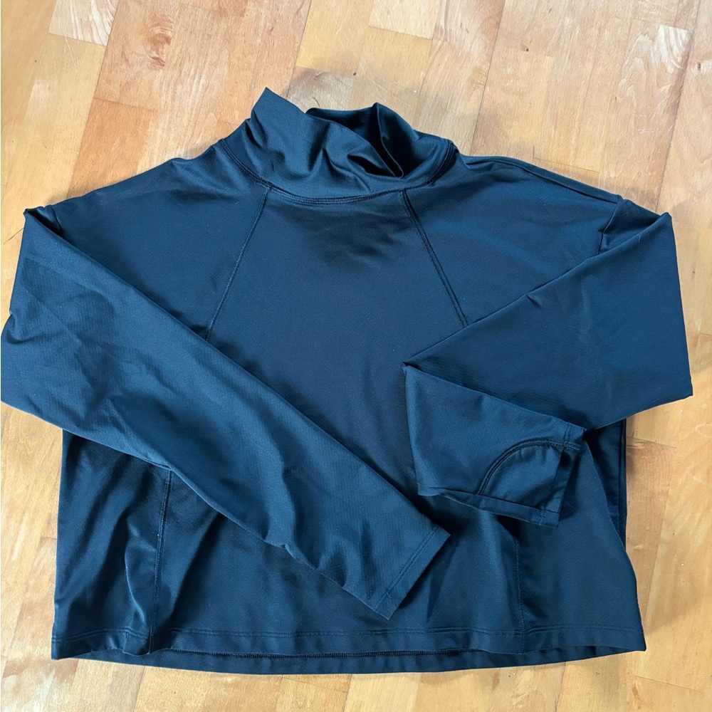 Athleta Black Turtleneck Top